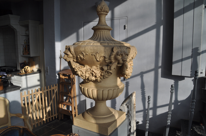 Urne terracotta piece unique