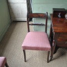 Set van 5 mahony stoelen Engels ca. 1870: detail 1 Set van 5 mahony stoelen Engels ca. 1870: detail 1